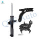 Set of 3 Front Left Lower Control Arm-Suspension Knuckle Assembly-Suspension Strut Assembly For 2005 2006 Volkswagen Jetta