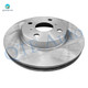 Set of 4 Front 255mm Brake Disc Rotors-Rear 242mm Brake Drum For 2001-2003 Toyota Prius