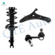 Set of 3 Front Right Lower Control Arm Ball Joint-Sway Bar Link-Quick Complete Strut-Coil Spring Assembly For 2017 2018 Subaru Forester