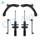 Set of 6 Front Lower Control Arm Ball Joint-Sway Bar Link-Suspension Strut Assembly For 2005-2010 Chevrolet Cobalt
