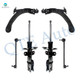 Set of 6 Front Lower Control Arm Ball Joint-Sway Bar Link-Suspension Strut Assembly For 2003-2007 Saturn ION