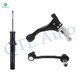 Set of 3 Front Left Lower Control Arm-Sway Bar Link-Suspension Strut Assembly For 2006-2008 Hyundai Sonata