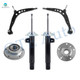 Set of 6 Front Lower Control Arm Ball Joint-Wheel Hub Bearing Assembly-Suspension Strut Assembly For 1999 BMW 328I