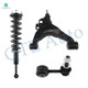 Set of 3 Front Left Lower Control Arm Ball Joint-Sway Bar Link-Quick Complete Strut-Coil Spring Assembly For 2008-2022 Toyota Sequoia 4WD
