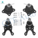 Set of 4 Front Upper and Lower Suspension Ball Joint For 1997-2004 Mitsubishi Montero Sport