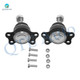 Pair of 2 Front Upper Suspension Ball Joint For 1989-1994 Isuzu Amigo