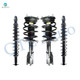 Set of 4 Front Quick Complete Strut-Rear shock conversion kit For 2006-2011 Buick Lucerne