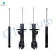 Set of 4 Front Suspension Strut Assembly-Rear Shock Absorber For 2015-2018 Toyota Yaris