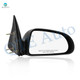 Right Passenger Side Mirror, Manual Adjust Non-Heated Textured Black Non-Folding For 2011 RAM Dakota No Signal Light No Blind Spot Feature No Memory