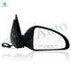 Right Passenger Side Mirror, Power Adjust Non-Heated Textured Black Manual Folding For 2004-2008 Chevrolet Malibu No Signal Light No Blind Spot Feature No Memory