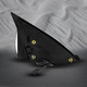 Driver & Passenger Side Mirrors, Power Adjust Non-Heated Textured Black Manual Folding For 2004-2008 Chevrolet Malibu No Signal Light No Blind Spot Feature No Memory