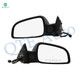Driver & Passenger Side Mirrors, Power Adjust Non-Heated Textured Black Manual Folding For 2008-2012 Chevrolet Malibu No Signal Light No Blind Spot Feature No Memory