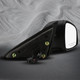 Driver & Passenger Side Mirrors, Power Adjust Non-Heated Textured Black Manual Folding For 2008-2012 Chevrolet Malibu No Signal Light No Blind Spot Feature No Memory