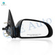 Right Passenger Side Mirror, Power Adjust Non-Heated Textured Black Non-Folding For 2011 RAM Dakota No Signal Light No Blind Spot Feature No Memory