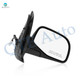 Right Passenger Side Mirror, Power Adjust Non-Heated Textured Black Manual Folding For 2001-2005 Ford Explorer Sport Trac No Signal Light No Blind Spot Feature No Memory