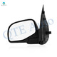 LH Power Adjust Non-Heated Textured Black Manual Folding For 2002-2005 Mercury Mountaineer No Signal Light No Blind Spot Feature No Memory