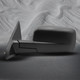 Left Driver Side Mirror, Power Adjust Heated Textured Black Manual Folding For 2010 Dodge RAM 2500 No Signal Light No Blind Spot Feature No Memory