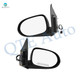 Driver & Passenger Side Mirrors, Power Adjust Non-Heated Textured Black Non-Folding For 2007-2009 Dodge Caliber No Signal Light No Blind Spot Feature No Memory