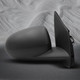 Driver & Passenger Side Mirrors, Power Adjust Non-Heated Textured Black Non-Folding For 2007-2009 Dodge Caliber No Signal Light No Blind Spot Feature No Memory