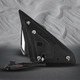 Left Driver Side Mirror, Power Adjust Heated Textured Black Manual Folding For 2011 2012 RAM 2500 No Signal Light No Blind Spot Feature No Memory