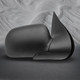 Driver & Passenger Side Mirrors, Power Adjust Non-Heated Textured Black Manual Folding For 2002-2005 Mercury Mountaineer No Signal Light No Blind Spot Feature No Memory