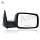 Right Passenger Side Mirror, Manual Adjust Non-Heated Textured Black Manual Folding For 2010 Dodge RAM 2500 No Signal Light No Blind Spot Feature No Memory