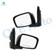 Driver & Passenger Side Mirrors, Power Adjust Non-Heated Paintable Manual Folding For 2005-2010 Honda Odyssey No Signal Light No Blind Spot Feature No Memory