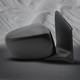 Driver & Passenger Side Mirrors, Power Adjust Non-Heated Paintable Manual Folding For 2005-2010 Honda Odyssey No Signal Light No Blind Spot Feature No Memory