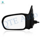 Left Driver Side Mirror, Manual Adjust Non-Heated Paintable Non-Folding For 2001-2005 Honda Civic No Signal Light No Blind Spot Feature No Memory