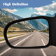 Left Driver Side Mirror, Manual Adjust Non-Heated Paintable Non-Folding For 2001-2005 Honda Civic No Signal Light No Blind Spot Feature No Memory