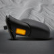 Driver & Passenger Side Mirrors, Power Adjust Heated Textured Black Manual Folding For 2002-2005 Mercury Mountaineer No Signal Light No Blind Spot Feature No Memory
