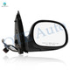 Right Passenger Side Mirror, Power Adjust Non-Heated Chrome Manual Folding For 1998-2001 Ford F-150 No Signal Light No Blind Spot Feature No Memory