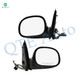 Driver & Passenger Side Mirrors, Power Adjust Non-Heated Chrome Manual Folding For 1998-2001 Ford F-150 No Signal Light No Blind Spot Feature No Memory