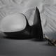 Driver & Passenger Side Mirrors, Power Adjust Non-Heated Chrome Manual Folding For 1998-2001 Ford F-150 No Signal Light No Blind Spot Feature No Memory
