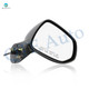 Right Passenger Side Mirror, Power Adjust Non-Heated Paintable Manual Folding For 2007 2008 Honda FIT No Signal Light No Blind Spot Feature No Memory
