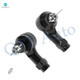 Pair of 2 Front Left-Right Outer Steering Tie Rod End For 2000-2006 Ford Focus