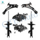 Set of 6 Front Lower Control Arm Ball Joint-Suspension Knuckle Assembly-Suspension Strut Assembly For 2009-2012 Lexus ES350