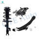 Set of 3 Front Right Lower Control Arm Ball Joint-Suspension Knuckle Assembly-Quick Complete Strut-Coil Spring Assembly For 2005 2006 Toyota Avalon