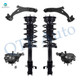 Set of 6 Front Lower Control Arm Ball Joint-Suspension Knuckle Assembly-Quick Complete Strut-Coil Spring Assembly For 2009 2010 Ford Edge