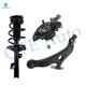 Set of 3 Front Left Lower Control Arm Ball Joint-Suspension Knuckle Assembly-Quick Complete Strut-Coil Spring Assembly For 2004-2006 Toyota Sienna