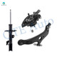 Set of 3 Front Left Lower Control Arm Ball Joint-Suspension Knuckle Assembly-Suspension Strut Assembly For 2007-2010 Toyota Sienna