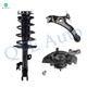 Set of 3 Front Left Lower Control Arm Ball Joint-Suspension Knuckle Assembly-Quick Complete Strut-Coil Spring Assembly For 2007-2009 Lexus ES350