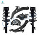 Set of 6 Front Lower Control Arm Ball Joint-Suspension Knuckle Assembly-Quick Complete Strut-Coil Spring Assembly For 2004-2006 Toyota Sienna