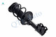 Set of 3 Front Right Lower Control Arm-Suspension Knuckle Assembly-Quick Complete Strut-Coil Spring Assembly For 2009 2010 Toyota Corolla