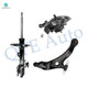 Set of 3 Front Right Lower Control Arm Ball Joint-Suspension Knuckle Assembly-Suspension Strut Assembly For 2007-2009 Toyota Camry Exc. Japan Built
