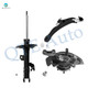 Set of 3 Front Right Lower Control Arm Ball Joint-Suspension Knuckle Assembly-Suspension Strut Assembly For 2009-2012 Lexus ES350 From 8/2009