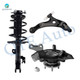 Set of 3 Front Right Lower Control Arm Ball Joint-Suspension Knuckle Assembly-Quick Complete Strut-Coil Spring Assembly For 2007-2009 Toyota Camry FWD Exc. Japan Built
