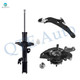 Set of 3 Front Left Lower Control Arm Ball Joint-Suspension Knuckle Assembly-Suspension Strut Assembly For 2004-2006 Toyota Sienna AWD
