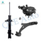 Set of 3 Front Right Lower Control Arm Ball Joint-Suspension Knuckle Assembly-Suspension Strut Assembly For 2009 2010 Ford Edge
