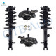 Set of 4 Front Suspension Knuckle Assembly-Quick Complete Strut-Coil Spring Assembly For 2011-2017 Jeep Patriot FWD
